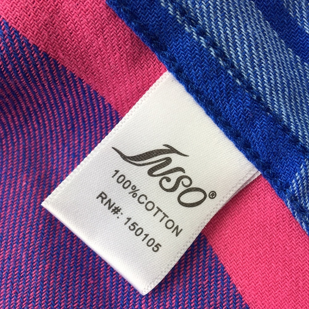 New Long sleeve button down plaid flannel - Picture 6 of 8